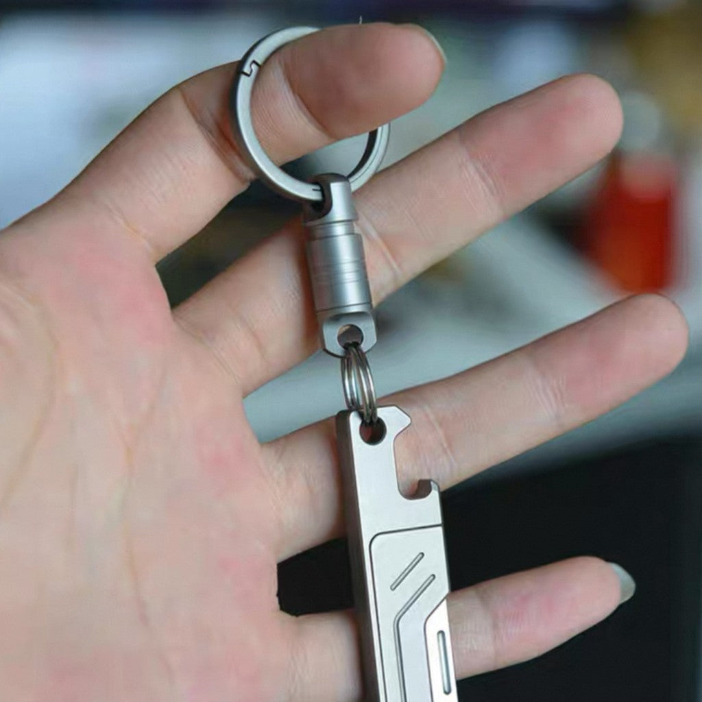 Custom Titanium Swivel Keychain