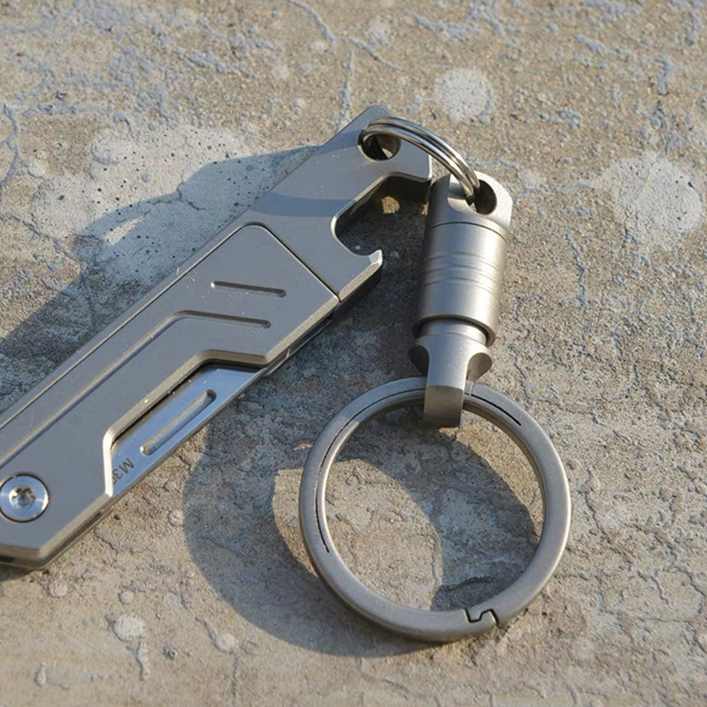 Custom Titanium Swivel Keychain